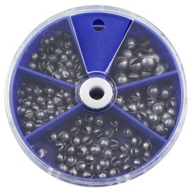 205pcs Premium Lead Fishing Sinkers with Convenient Storage Box - 5 Round Sizes for Accurate Casting and Deep Water Fishing 205pcs Premium Lead Fishing Sinkers with Convenient Storage Box - 5 Round Sizes for Accurate Casting and Deep Water Fishing